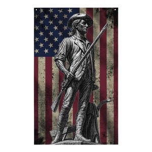 Minuteman of Concord Farbe Flagge