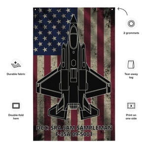 F-35 Lightning II Customized Flag