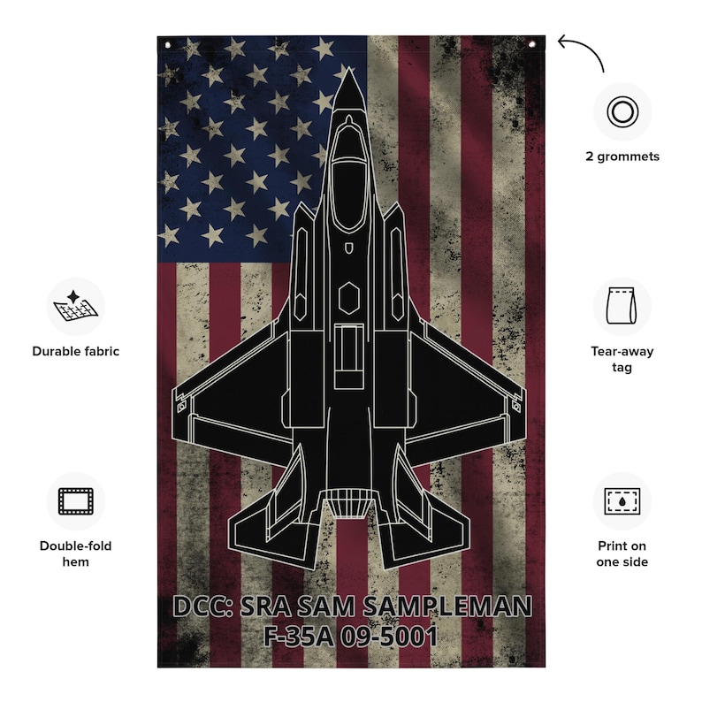F-35 Lightning II Customized Flag