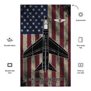 A-7D Corsair II Custom Flag