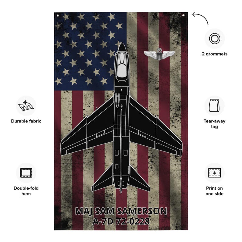 A-7D Corsair II Custom Flag