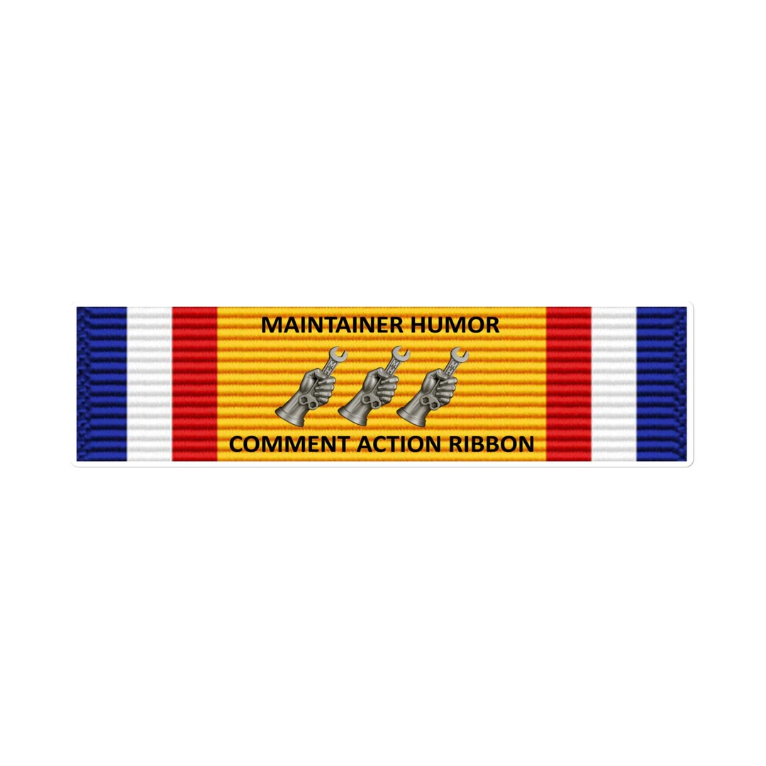 Maintainer Humor Comment Action Ribbon Bumper Sticker - Etsy
