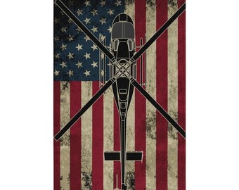 Bell 407 Helicopter Flag