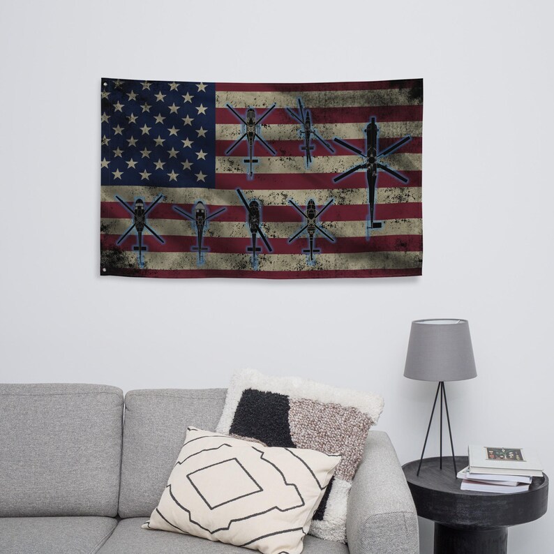 Helicopter Fleet Wall Flag