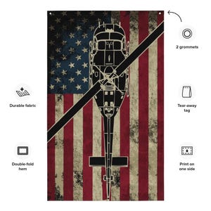 UH-1 Huey U.S. Flag