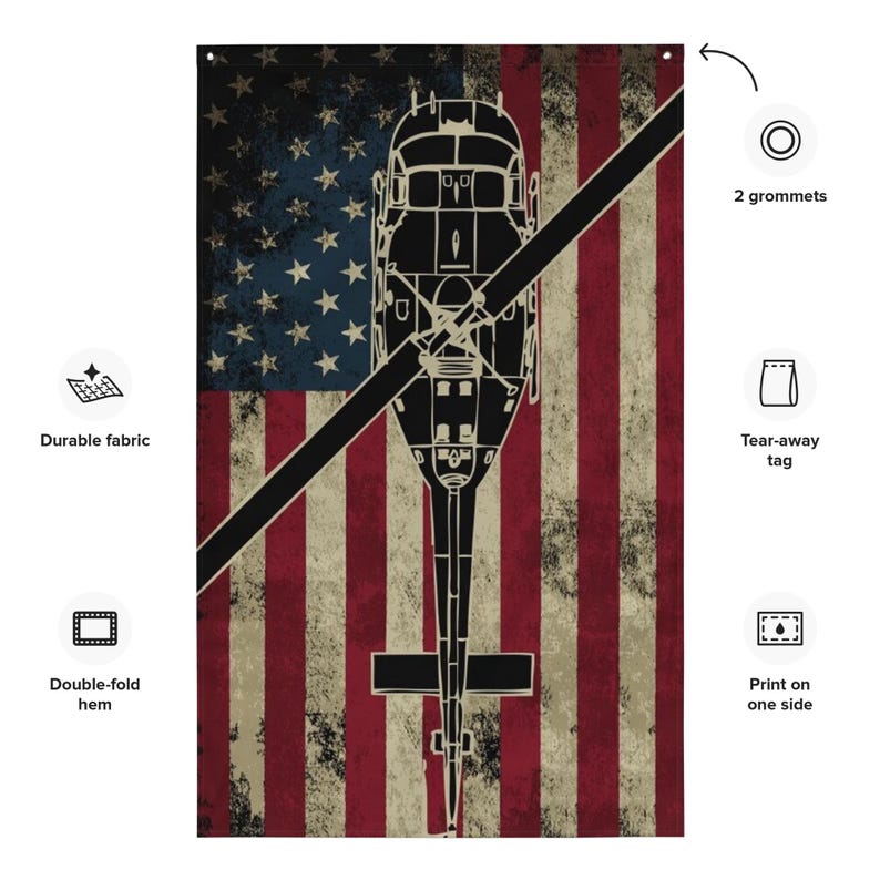 UH-1 Huey U.S. Flag