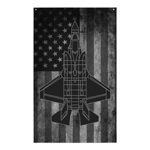 F-35 Lightning II Airplane Flag (Shadow)