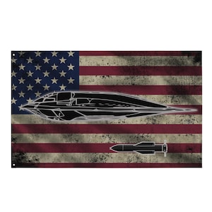 B-2 Bomber GBU-57 Bunker Buster Flag