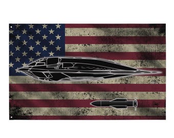 B-2 Bomber GBU-57 Bunker Buster Flag