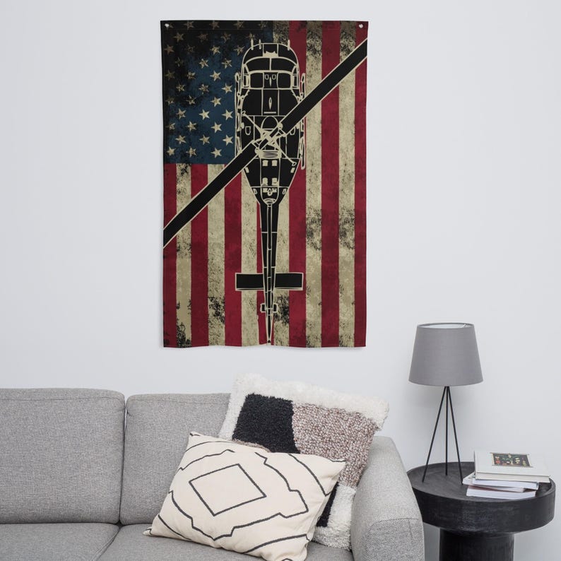 UH-1 Huey U.S. Flag