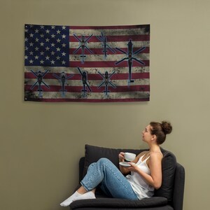 Helicopter Fleet Wall Flag