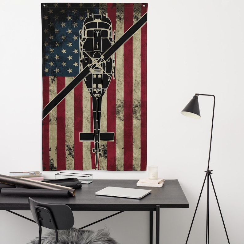 UH-1 Huey U.S. Flag