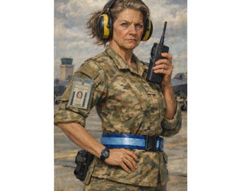 Hangar Mom Female Maintainer Flag