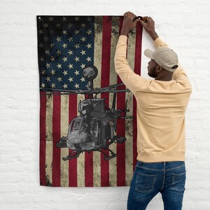 OH-58 Kiowa U.S. Flag