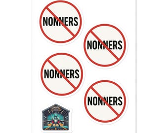 No Nonners Sticker sheet
