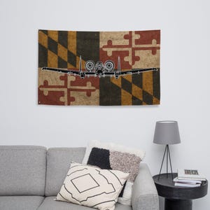 A-10 Warthog Maryland Flag Head On