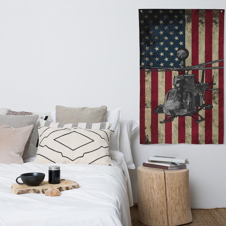OH-58 Kiowa U.S. Flag