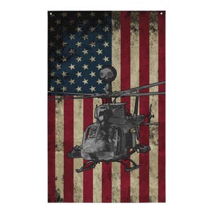 OH-58 Kiowa U.S. Flag