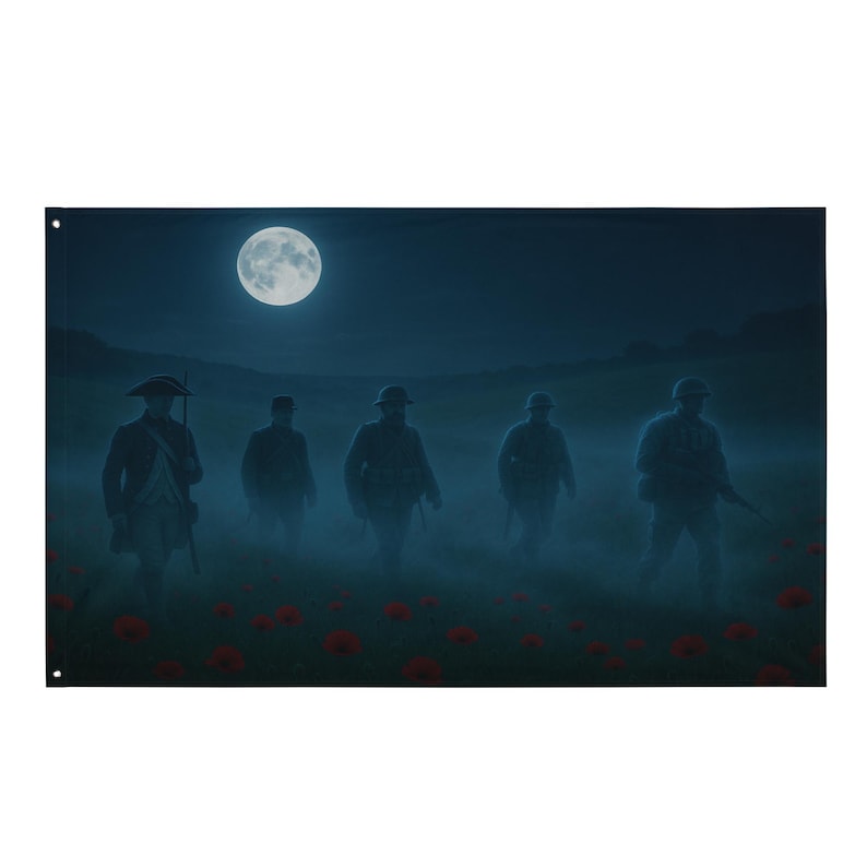 Memorial Day Ghost Soldiers Flag