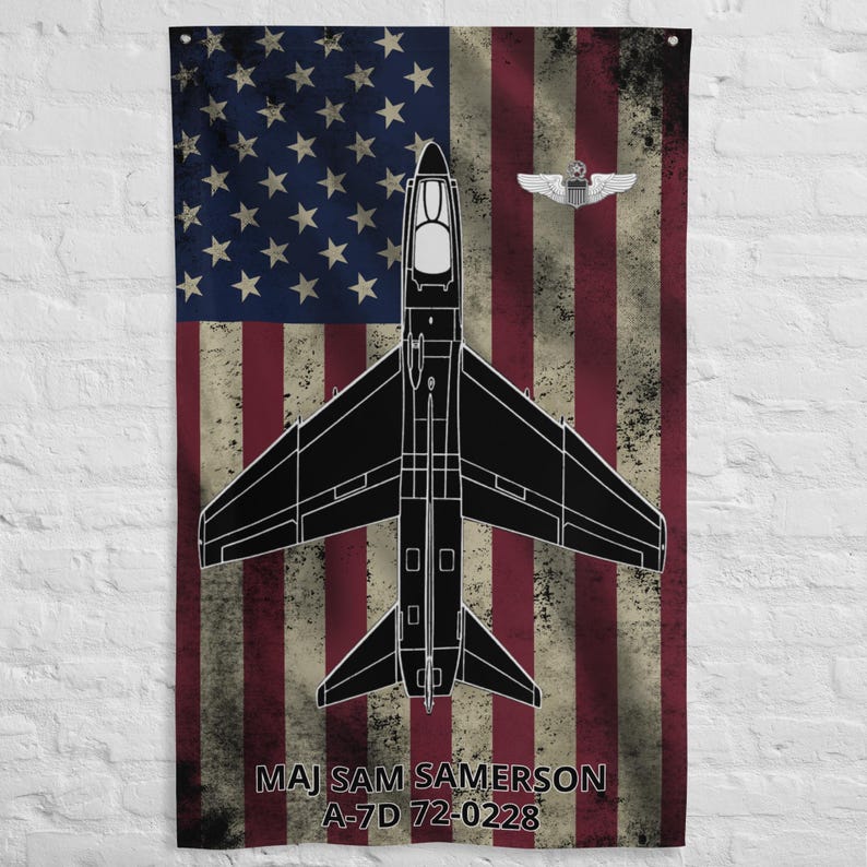 A-7D Corsair II Custom Flag