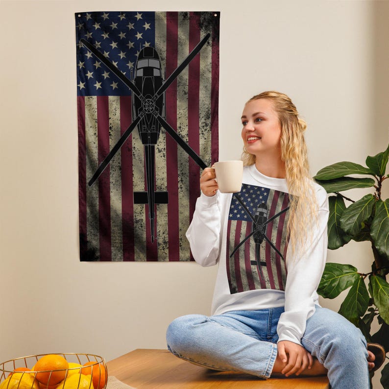 Bell 412 Helicopter (Basic Flag)