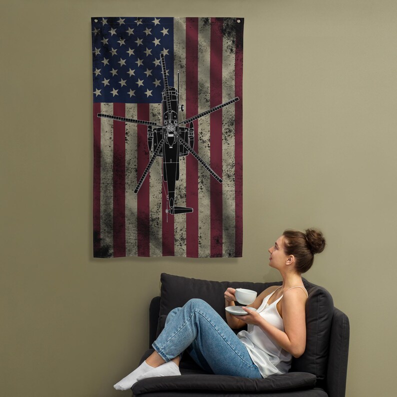 HH-3 Jolly Green Giant Helicopter Flag