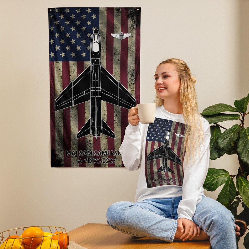 A-7D Corsair II Custom Flag