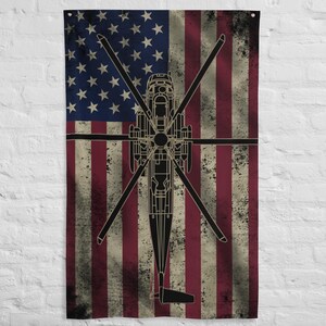 HH-53 Jolly Green Giant Helicopter Flag