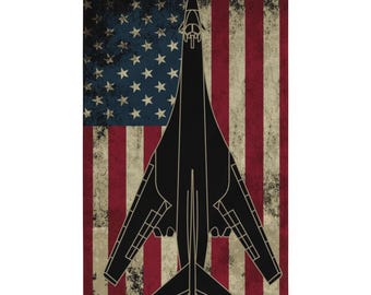 B-1 Lancer U.S. Flag