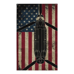 CH-47 Helicopter U.S. Flag