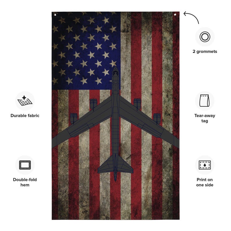 B-52 Aircraft Flag (Vertical)