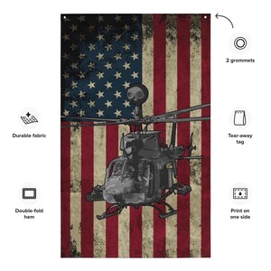 OH-58 Kiowa U.S. Flag