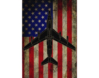 RC-135 Rivet Joint Airplane Flag