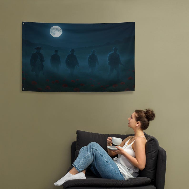 Memorial Day Ghost Soldiers Flag