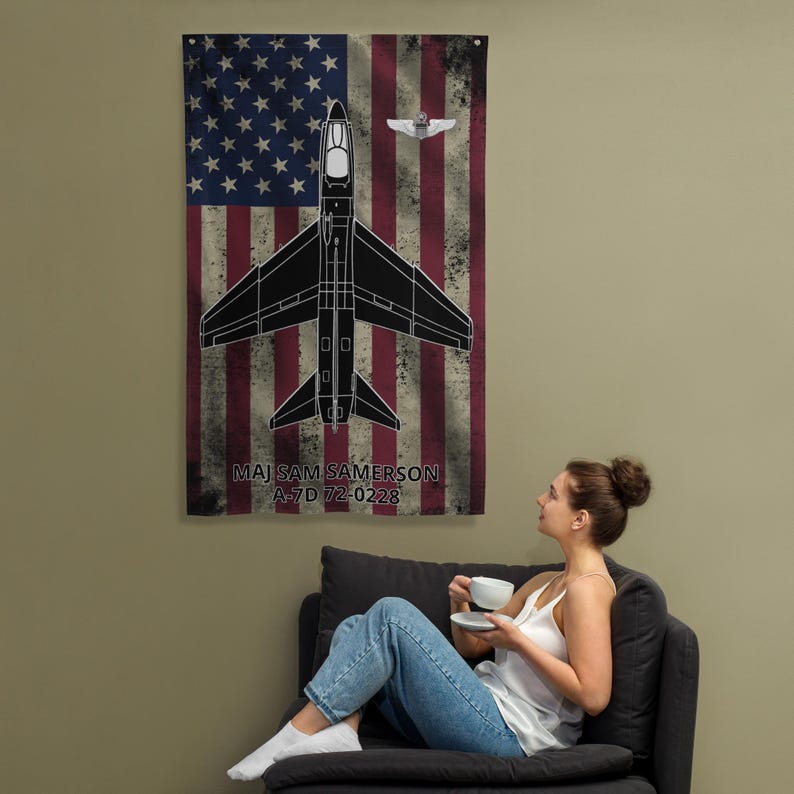 A-7D Corsair II Custom Flag