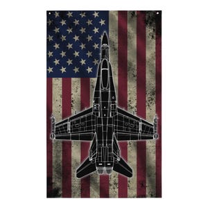 F-18 Hornet Aircraft Flag