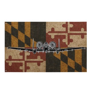 A-10 Warthog Maryland Flag Head On