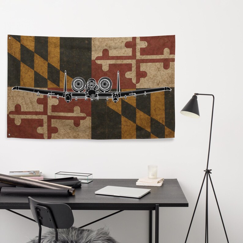 A-10 Warthog Maryland Flag Head On