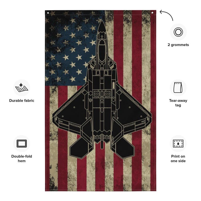 F-22 Raptor U.S. Flag