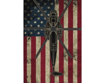 CH-53 Sea Stallion Helicopter Flag
