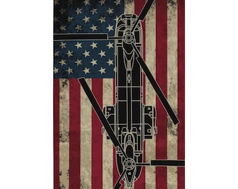 CH-46 Sea Knight Helicopter Flag