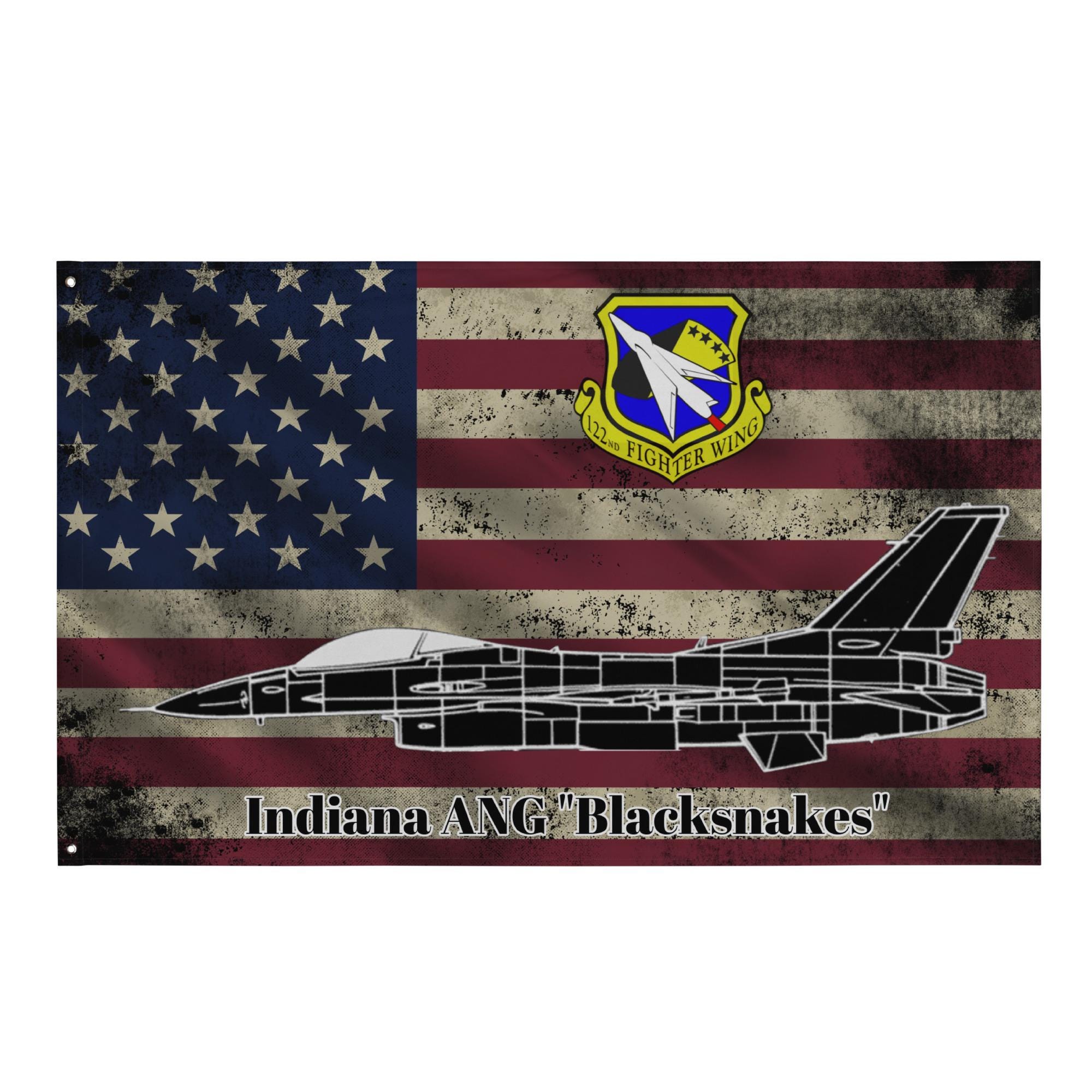 122:a jaktflygeln F-16C-flaggan