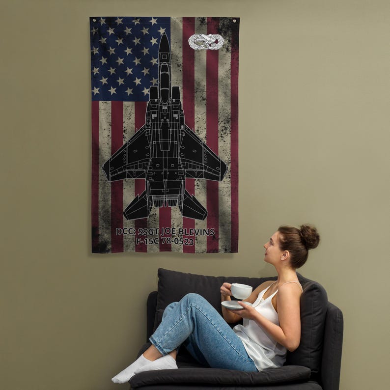 F-15 A/C Eagle Custom Flag