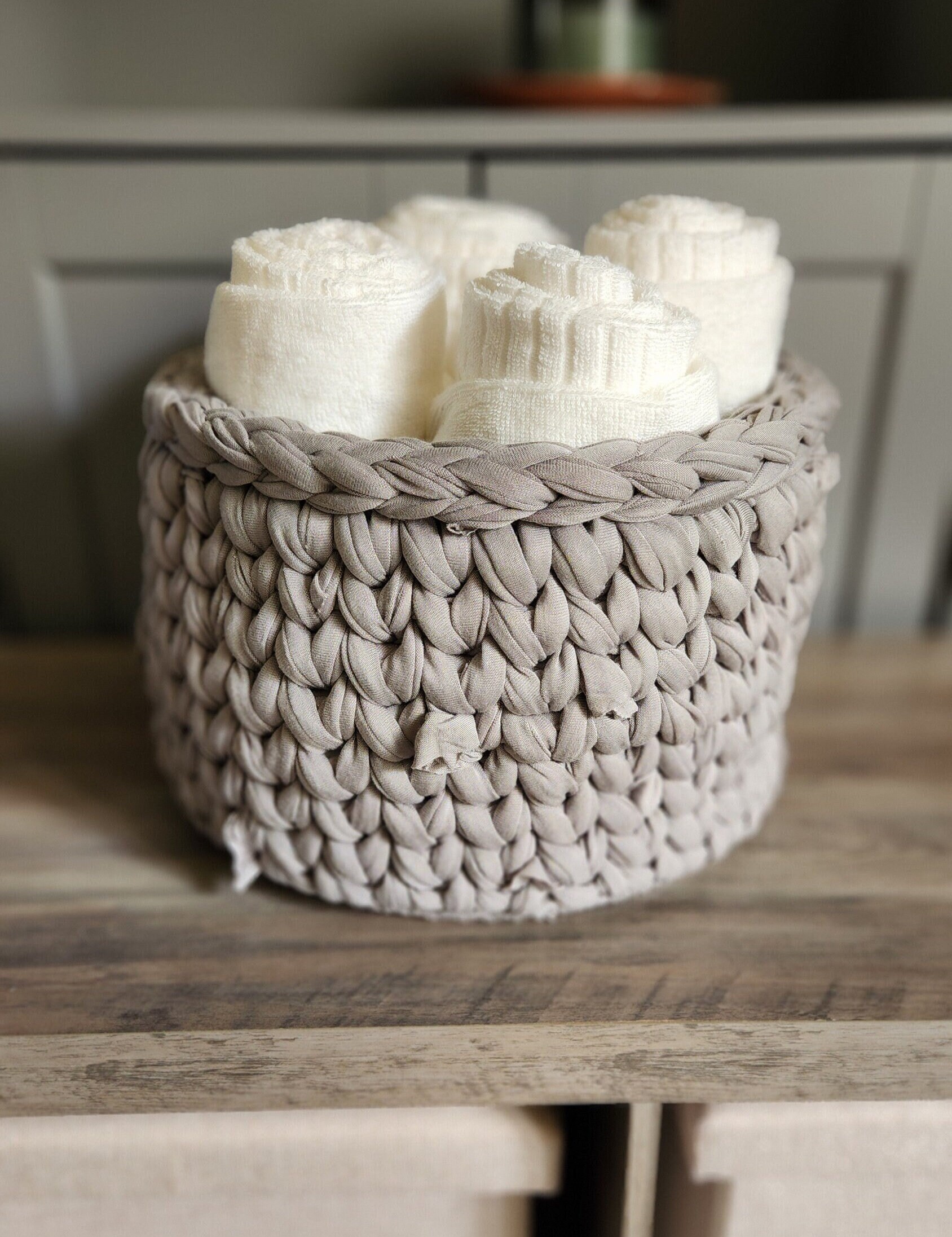 Baskets for Bathroom Towels Etsy