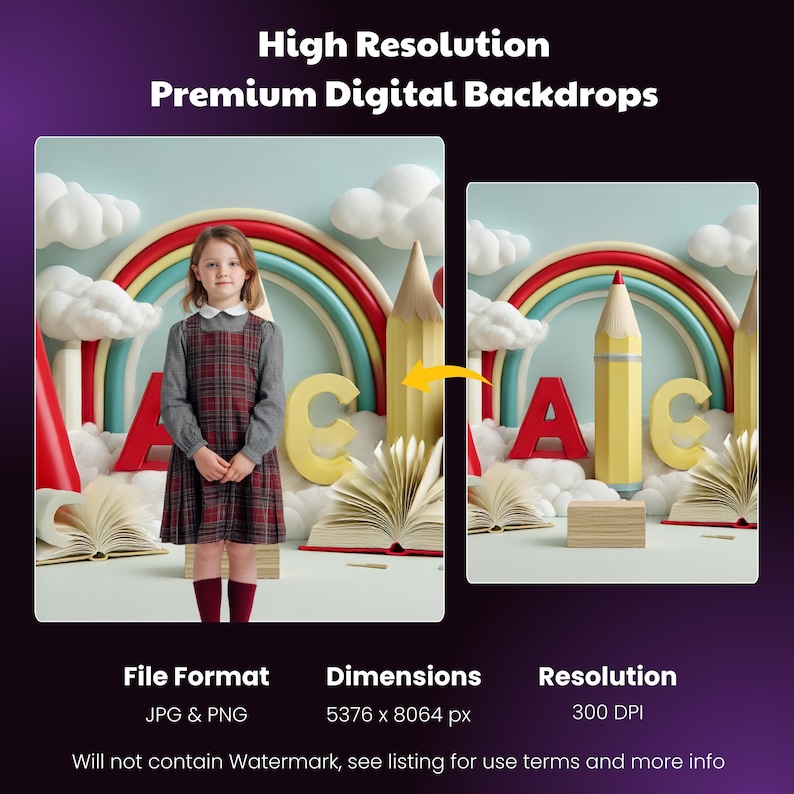 Back to School Art Studio Backdrop: Paint Splatter Photo Background ...