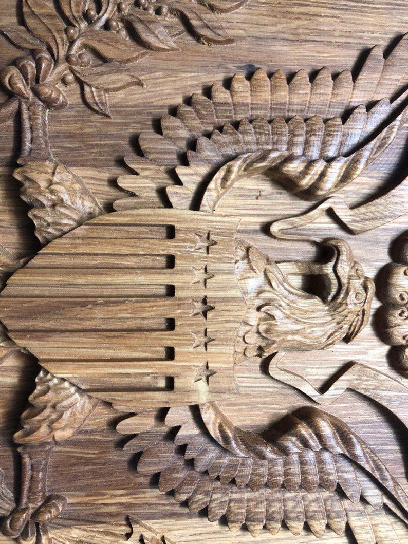 American Bald Eagle Wood Wall Art | Rustic Patriotic Decor | Eagle Wood ...
