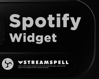 StreamSpell Spotify Widget for OBS Studio, StreamElements, Streamlabs, Twitch and more