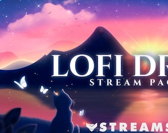 Pacote Lofi Dream Stream – Sobreposições animadas, alertas e painéis