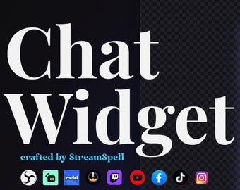 Customizable Chat Widget for OBS, Twitch, YouTube (Multiple Skins)