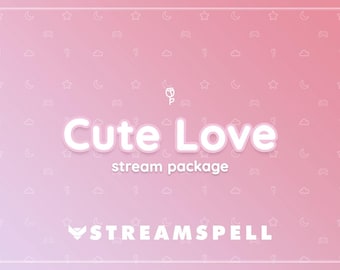 Pink Animated Stream Package | Twitch, YouTube (Digital Download)